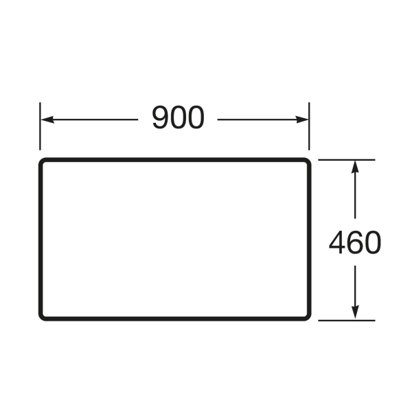 Столешница для ванной Roca Victoria Basic 900x460 наклад ...