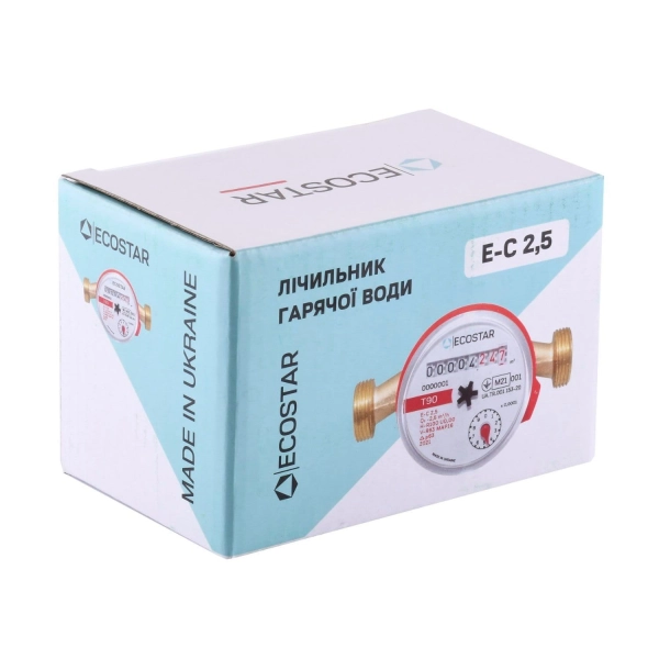 Счетчик для горячей воды Ecostar E-C 2,5 1/2"
