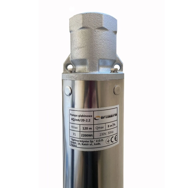 Насос скважинный OPTIMA PM 4QJm6/20 2,2 кВт Н 124м 7 м3/ ...