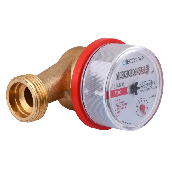 Счетчик для горячей воды Ecostar 3/4" L130 E-C 4,0