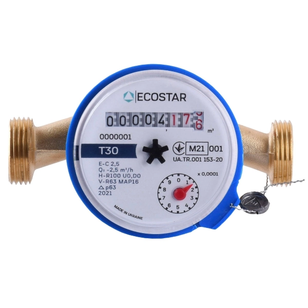 Счетчик для холодной воды Ecostar 1/2" L110 E-C 2,5