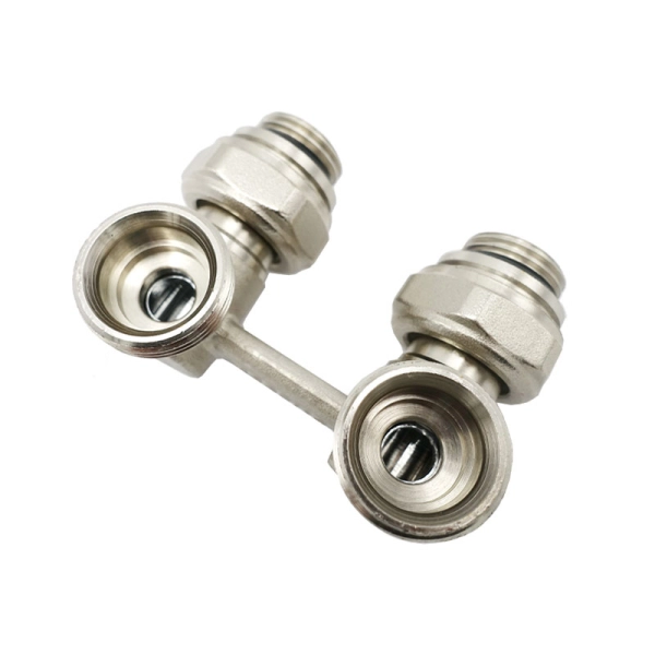 Узел Н-образный V&G 3/4"x3/4" ВН угловой, латунь + н ...