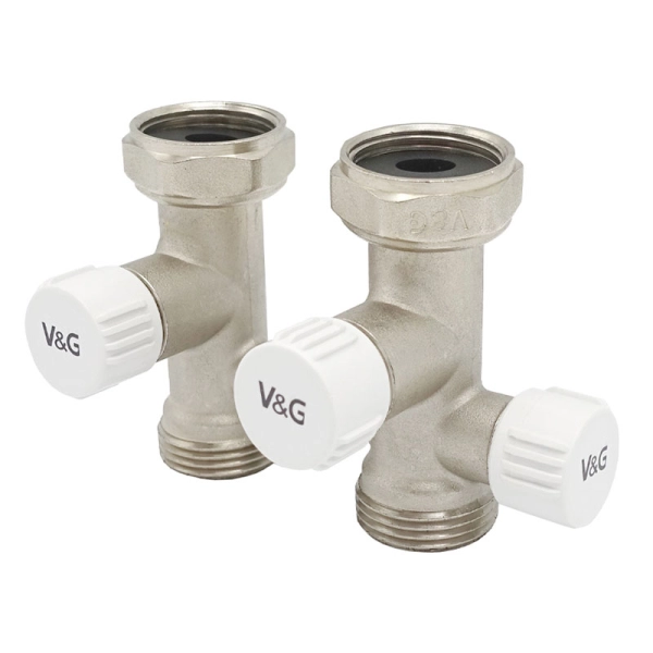 Узел Н-образный V&G 3/4"х3/4" ВН прямой, латунь (VG- ...