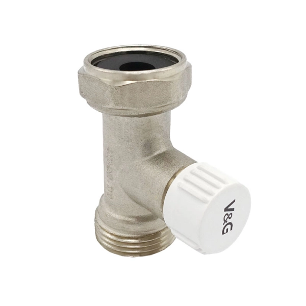 Узел для радиатора V&G 3/4"X3/4" ВН прямой, с вентил ...