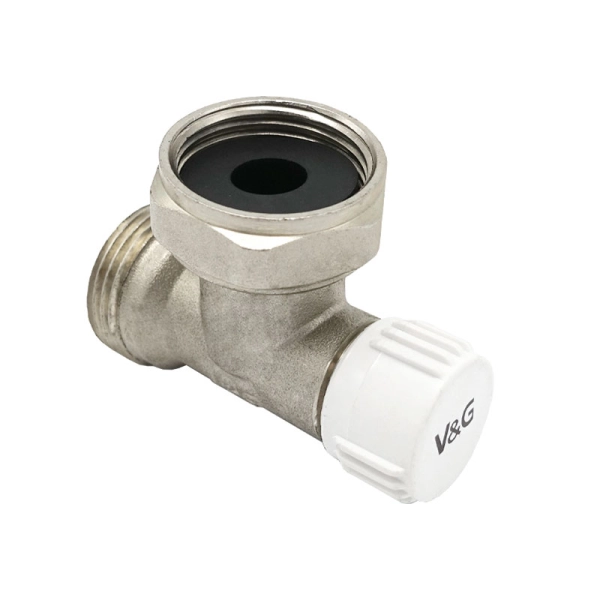Узел для радиатора V&G 3/4"X3/4" ВН угловой, с венти ...
