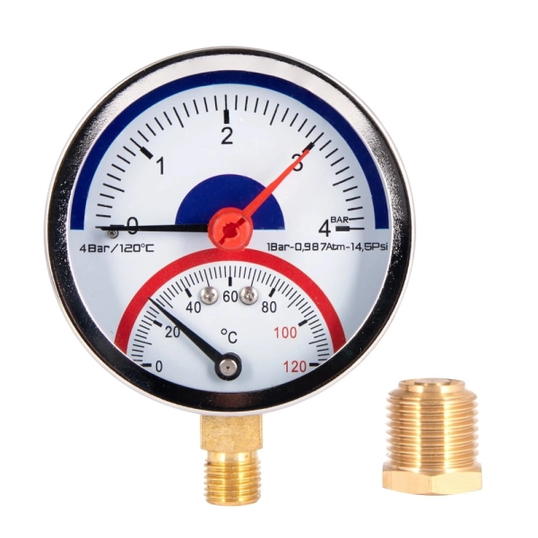 Термоманометр радиальный Thermo Alliance Standart бимета ...