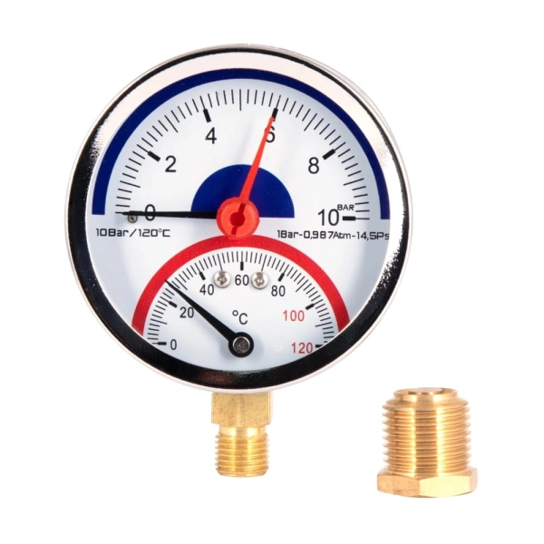 Термоманометр радиальный Thermo Alliance Standart бимета ...