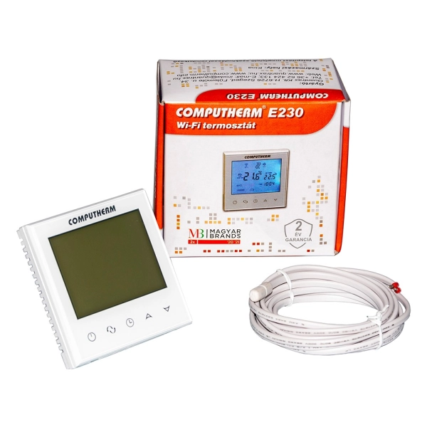 Терморегулятор для теплого пола COMPUTHERM E230 230В бел ...