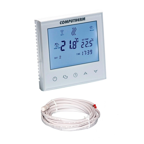 Терморегулятор для теплого пола COMPUTHERM E230 230В бел ...