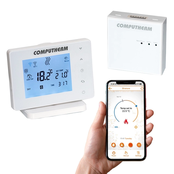 Терморегулятор для теплого пола COMPUTHERM E400RF 230В б ...