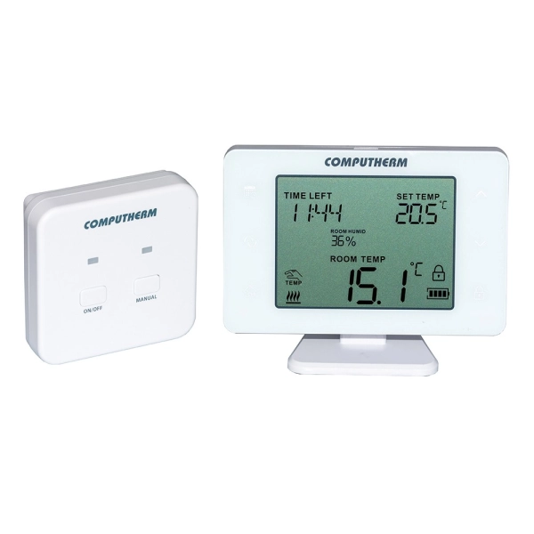 Терморегулятор для теплого пола COMPUTHERM Q20RF 230В бе ...