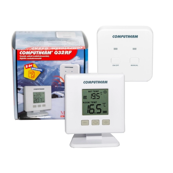 Терморегулятор для теплого пола COMPUTHERM Q32RF 230В бе ...