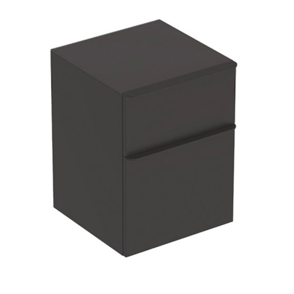 Тумба в ванную Geberit Smyle Square 45х47 подвесная, чер ...
