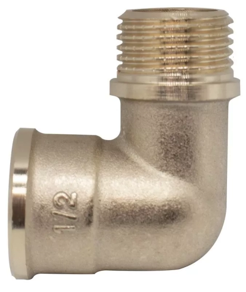 Уголок латунный WEZER 1/2" ВН