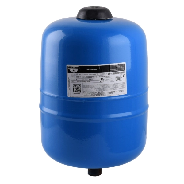 Гидроаккумулятор Zilmet HYDRO-PRO 8л вертикальный, синий ...