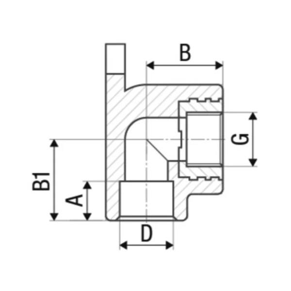 Уголок ITAL IKE301 PPR 90° 20 мм 1/2"