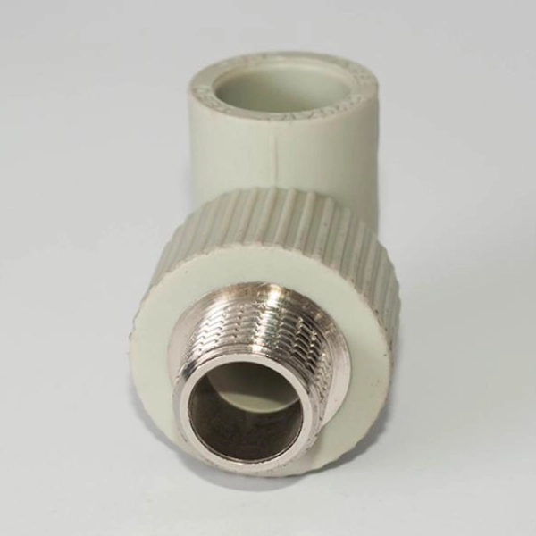 Уголок Tebo Ø32х1/2" НР PPR серый