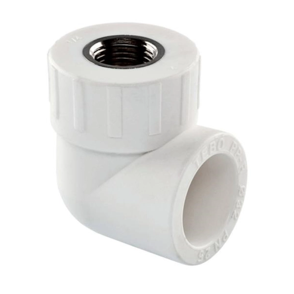 Уголок Tebo Ø32х1/2" ВР PPR белый