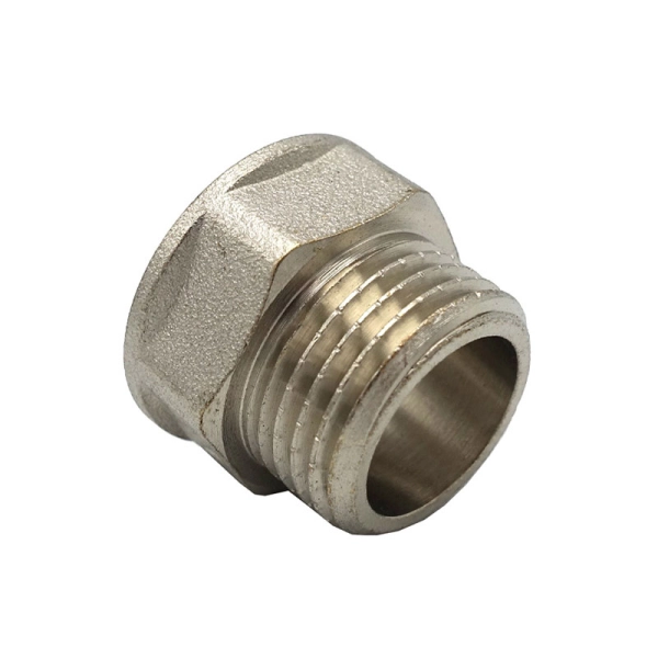 Удлинитель латунный V&G 1/2"x3/8" ВН никелированный