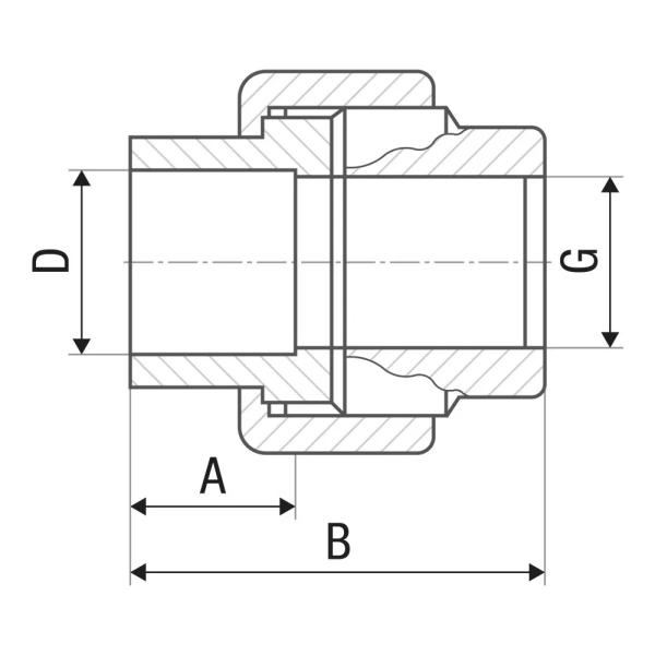 Американка ITAL ITI502 PPR 25 мм 3/4"