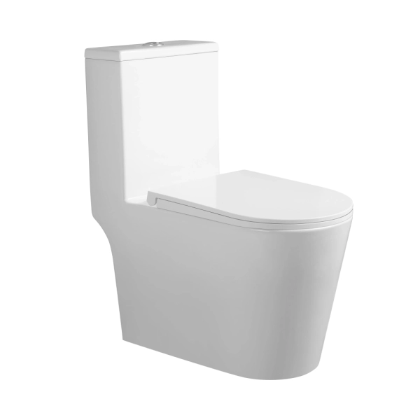 Унитаз моноблок Q-tap Kolibri 690x360 овальный, с сидень ...