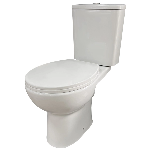 Унитаз компакт Pearl Prima 635x348 овальный, с сиденьем, ...