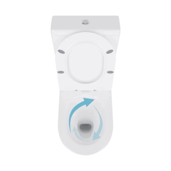 Унитаз компакт Qtap Swan Eco 640х360 овальный, с сиденье ...