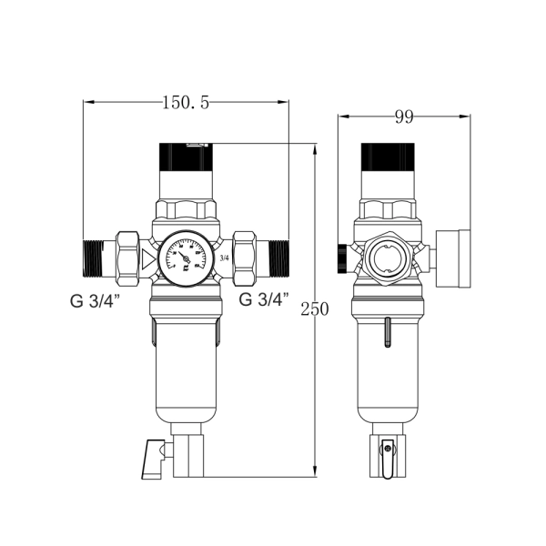 Фильтр тонкой очистки Thermo Alliance Forte 3/4"НН для г ...