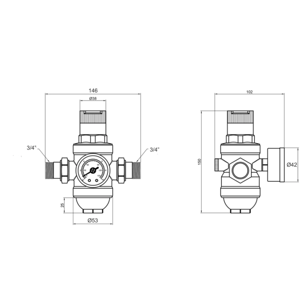 Фильтр тонкой очистки Thermo Alliance Forte 3/4"НН для х ...