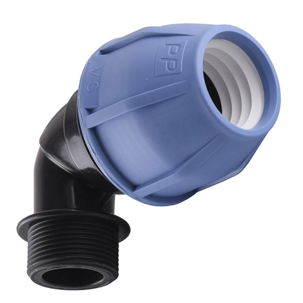 Колено ПНД Vsplast 40х1 1/4" НР 4003