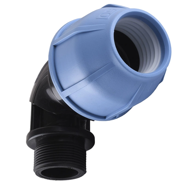 Колено ПНД Vsplast 50х1 1/2" НР 4003