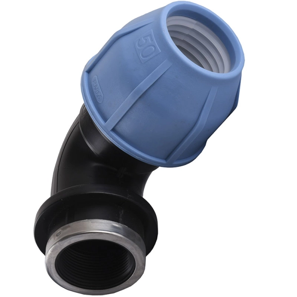 Колено ПНД Vsplast 50х1 1/4" ВР 4002