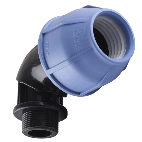Колено ПНД Vsplast 50х1 1/4" НР 4003