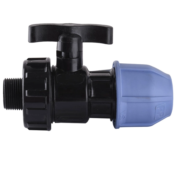 Кран шаровой ПНД Vsplast 25х3/4" НР 6003