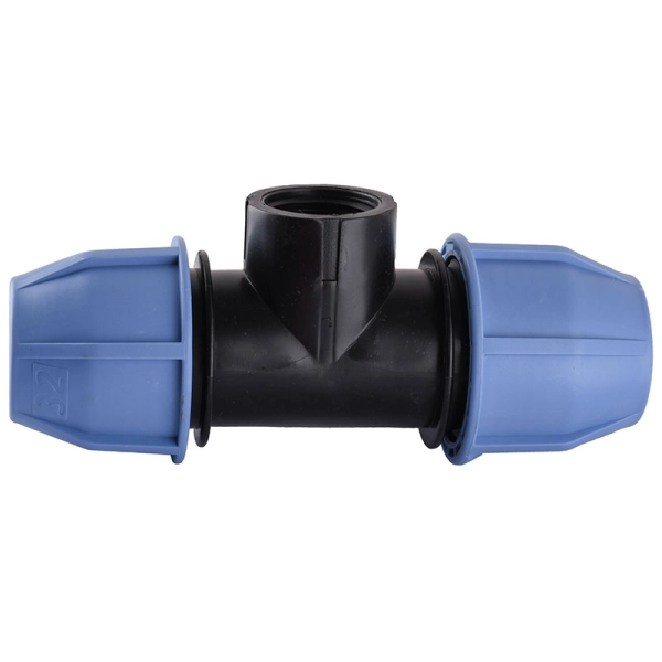 Тройник ПНД Vsplast 40х1 1/4"х40 ВР 3002