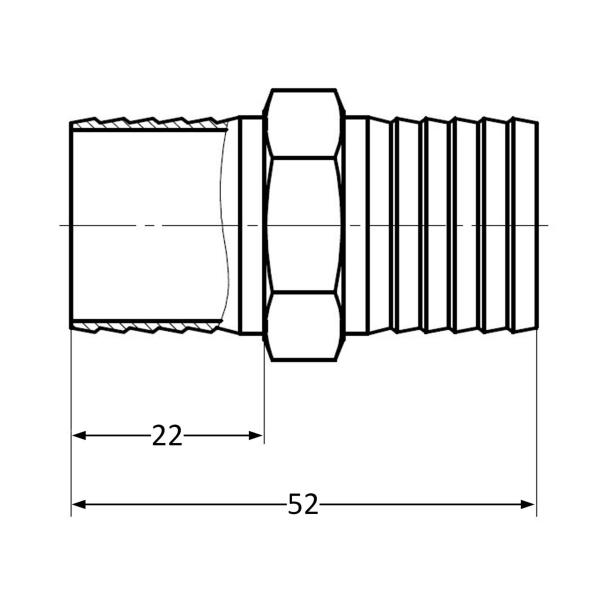 Одинарник Thermo Alliance Standard 3/4"х3/4" 18мм (SD424 ...