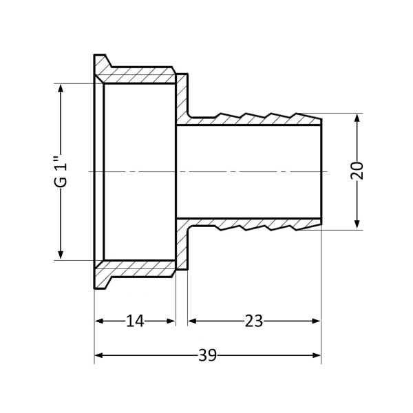 Штуцер Thermo Alliance Standard 3/4"х1" ВР (SD4262520)