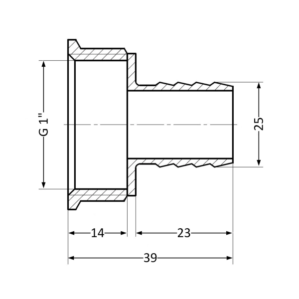 Штуцер Thermo Alliance Standard 1"х1" ВР (SD4262525)