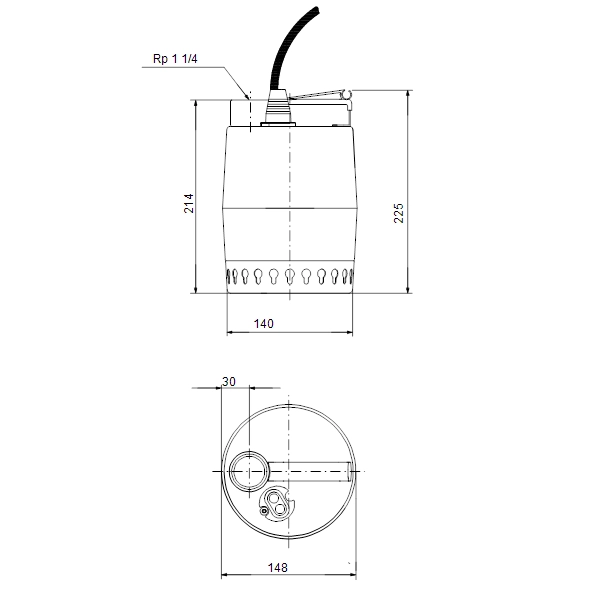 Дренажный насос Grundfos Unilift KP.150.M.1 300 Вт H 5 м ...