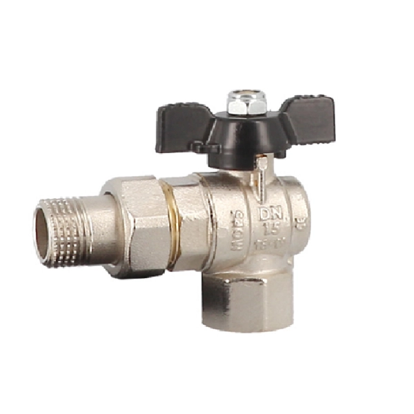Кран с американкой General Fittings 3/4" ВН угловой, лат ...