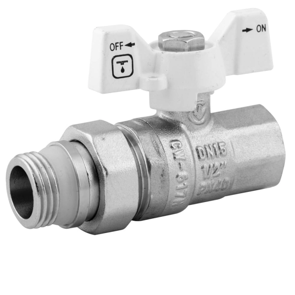 Кран с американкой ITAL 1/2″ ВН прямой, латунь (IB114114 ...