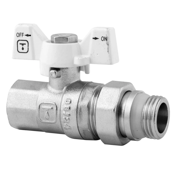 Кран с американкой ITAL 1/2″ ВН прямой, латунь (IB114114 ...