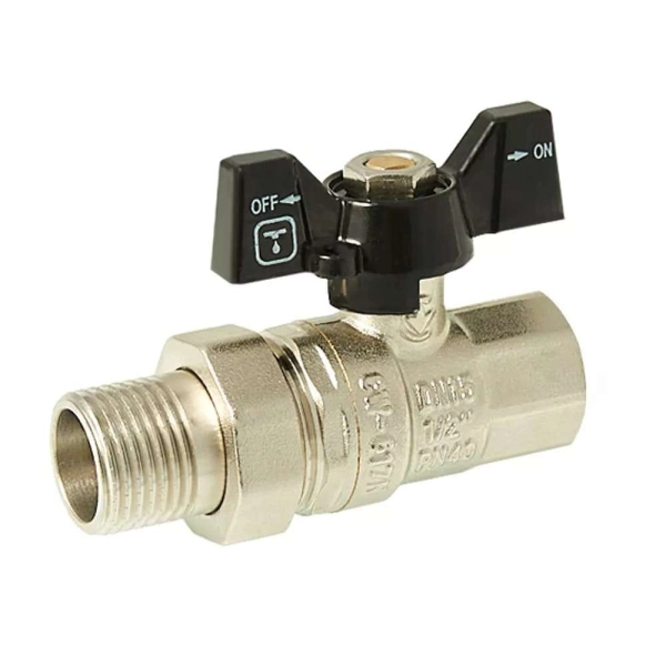 Кран с американкой ITAL 3/4″ ВН прямой, латунь (IB110224 ...