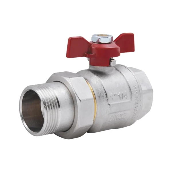 Кран с американкой Icma 1 1/4″ ВН прямой, латунь (87347A ...