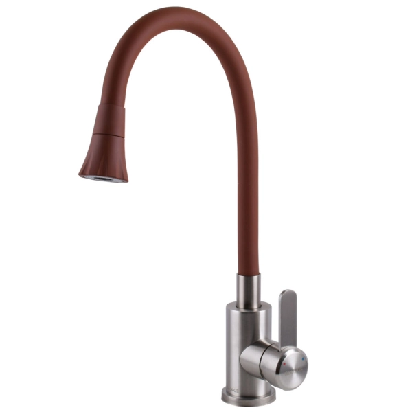 Смеситель для кухни Globus Lux Wien излив с гибким излив ...
