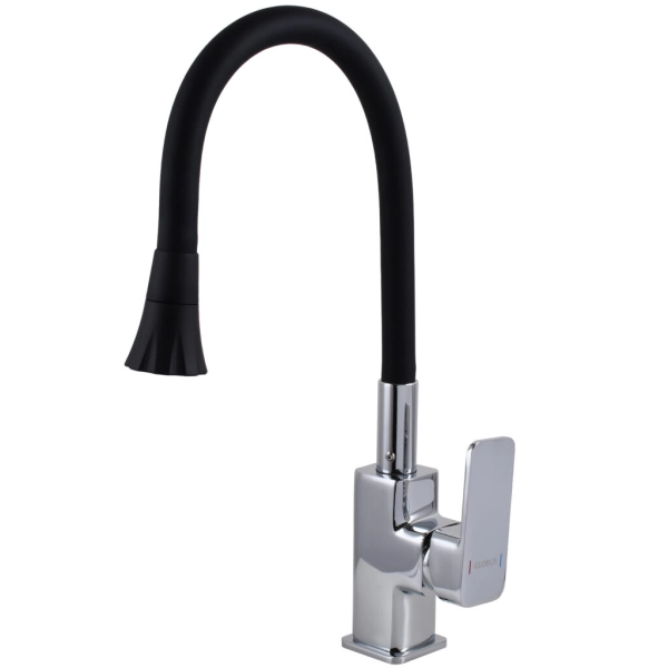 Смеситель для кухни Globus Lux Milano излив с гибким изл ...