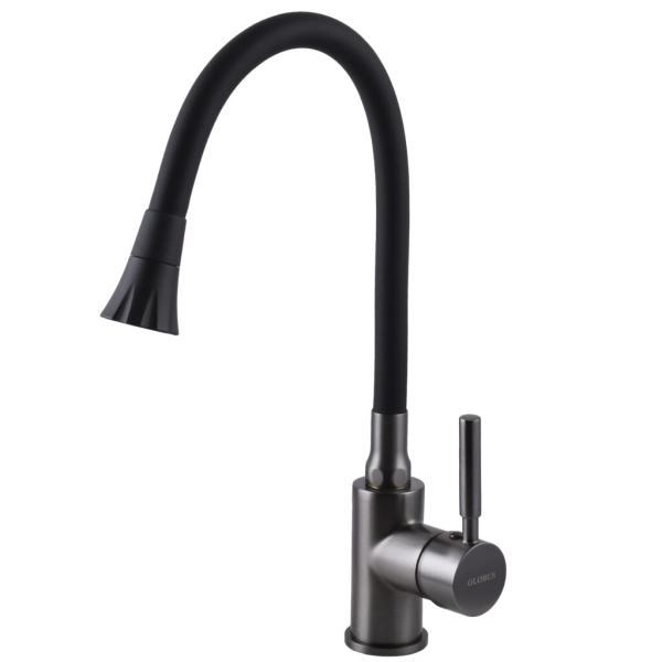 Смеситель для кухни Globus Lux Lazer излив с гибким изли ...