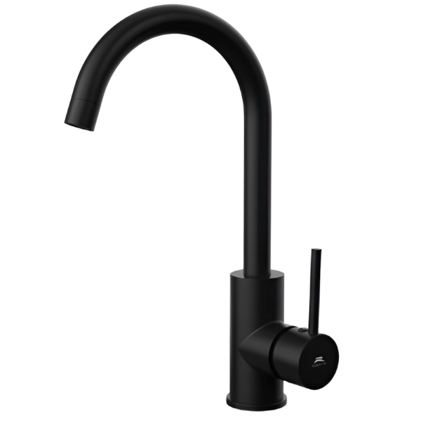 Смеситель для кухни Rubineta Axe 33 BK2 однорычажный, че ...