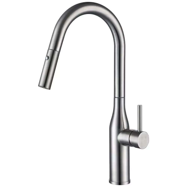 Смеситель для кухни Wezer PUL4E-01 с выдвижным изливом,  ...
