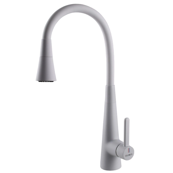 Смеситель для кухни Globus Lux Lazer Pro с гибким изливо ...
